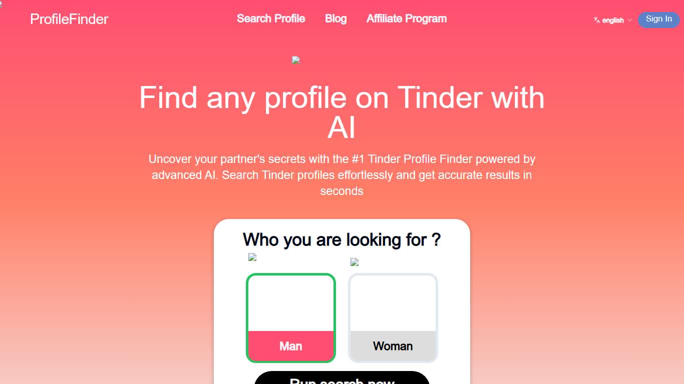 Profilefinder — Discreet Dating App Search Engine