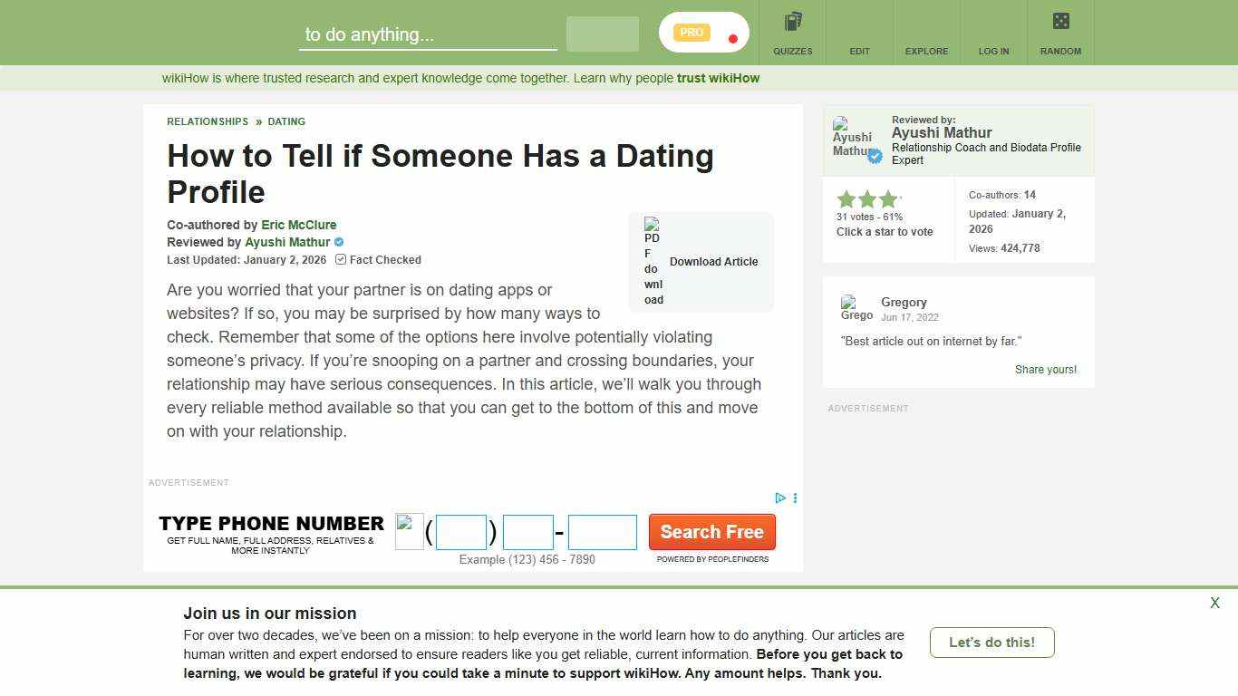 11 Ways to Tell if Someone Has a Dating Profile - wikiHow